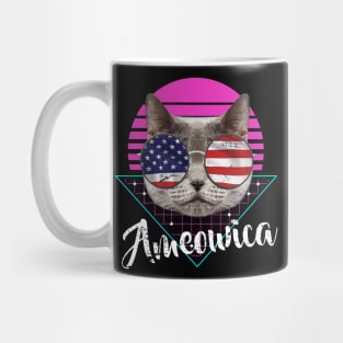 Ameowica Cat Sunglasses triangle Mug